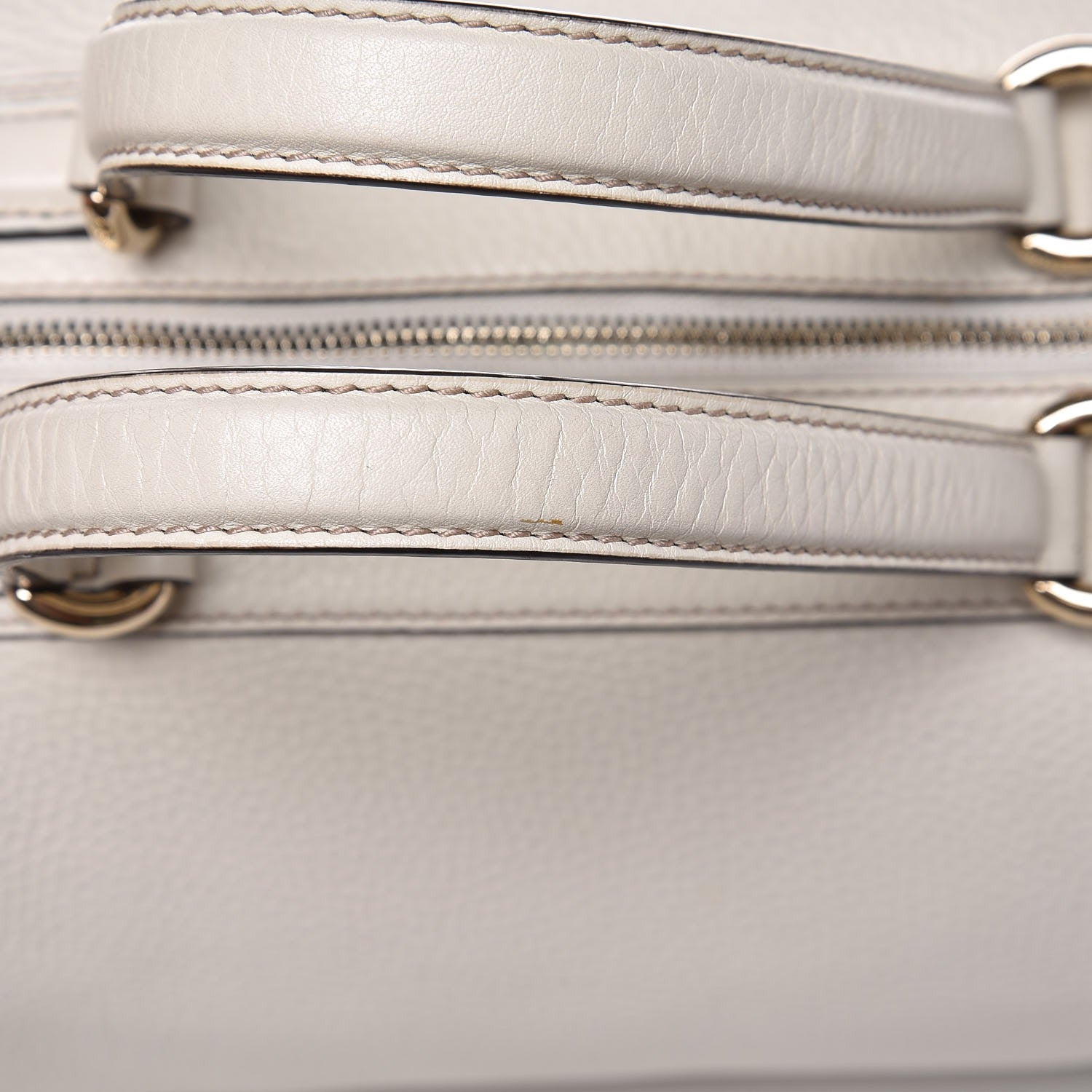 Gucci Pebbled Calfskin Medium Soho Boston Off White 21 of 21