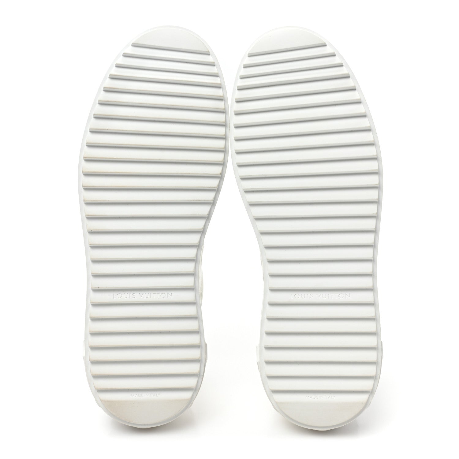Louis Vuitton Lambskin Embossed Monogram Time Out Sneakers 38.5 White 5 of 9