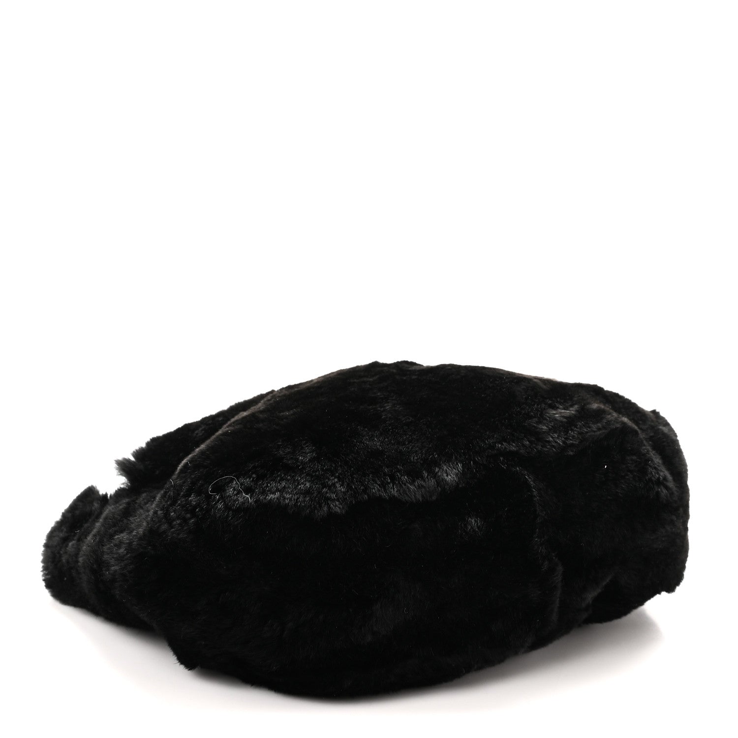 Chanel Lapin Rabbit Fur Shoulder Bag Black Black 4 of 10