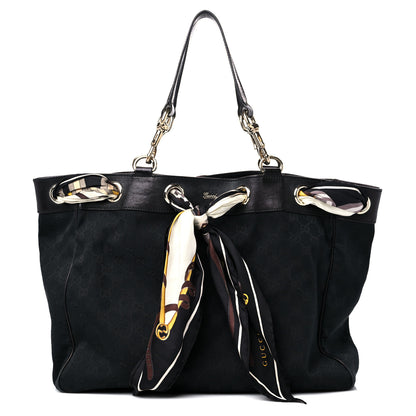 Gucci Monogram Large Positano Tote Black 1 of 13