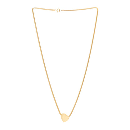 Tiffany 18K Yellow Gold Heart Pendant Necklace 3 of 5