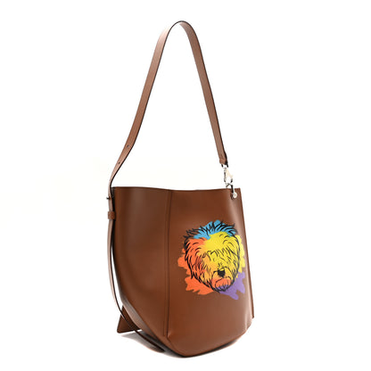Lanvin X Gallery Dept. Calfskin Medium Hook Bag Camel Multicolor 3 of 10
