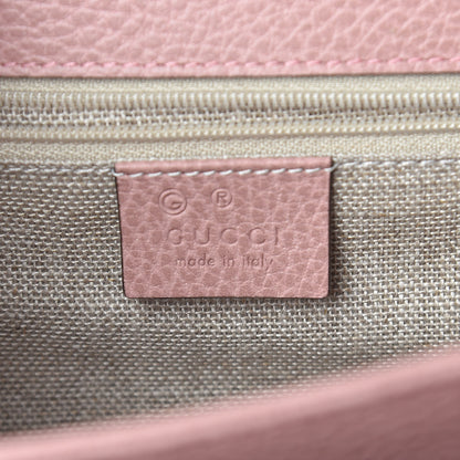 Gucci Dollar Calfskin Interlocking G Shoulder Bag Soft Pink 6 of 10