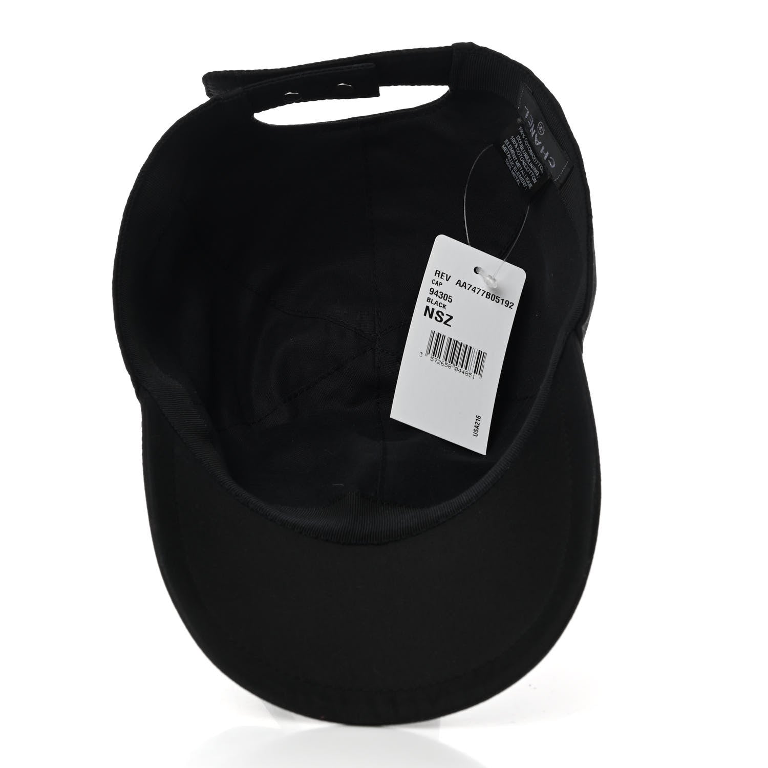 Chanel Cotton CC Cap Hat Black 7 of 8
