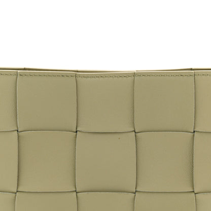 Bottega Veneta Calfskin Maxi Intrecciato Cassette Pouch On Strap Travertine 8 of 10