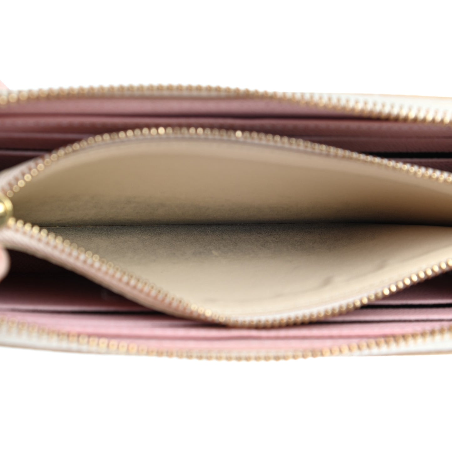 Damier Azur Clemence Wallet Rose Ballerine