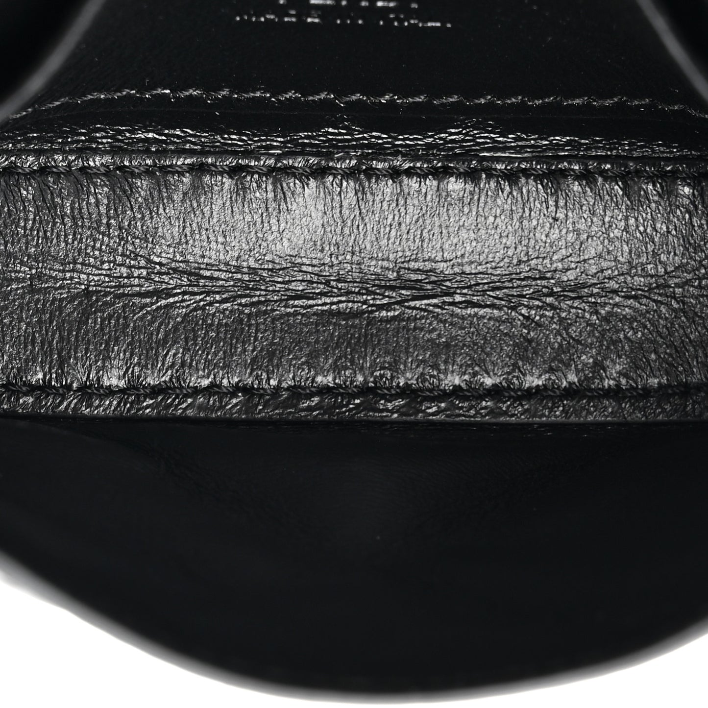 Nappa Matisse FF Embossed Nano Baguette Charm Black
