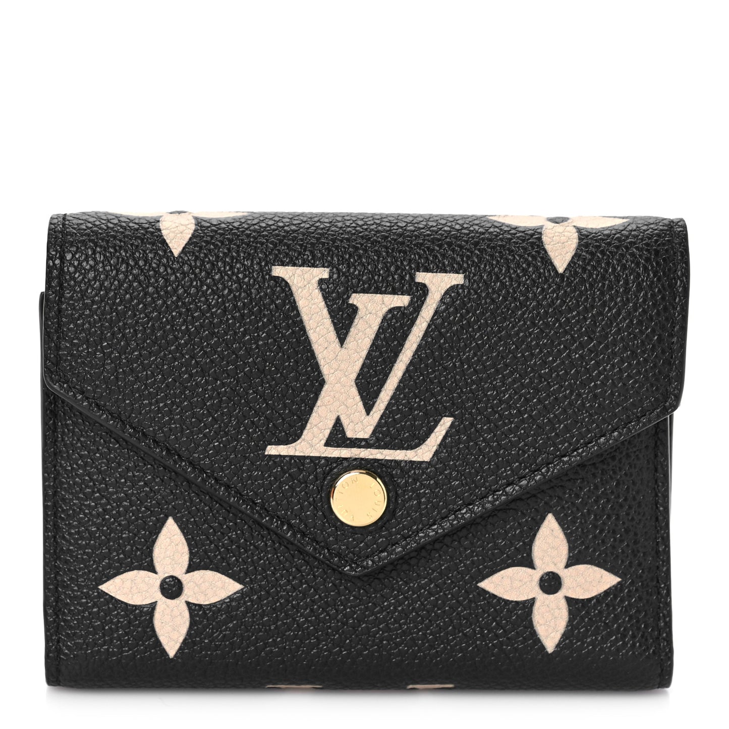 Empreinte Monogram Giant Victorine Wallet Black Beige