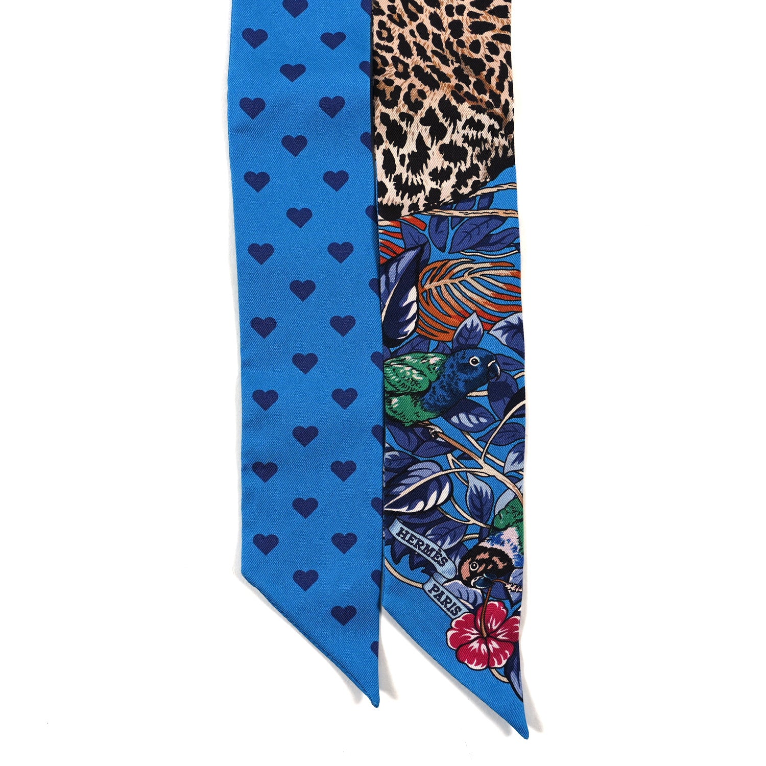 Hermes Silk Jungle Love Love Twilly Bleu Gitane Gris Bleuete 2 of 3