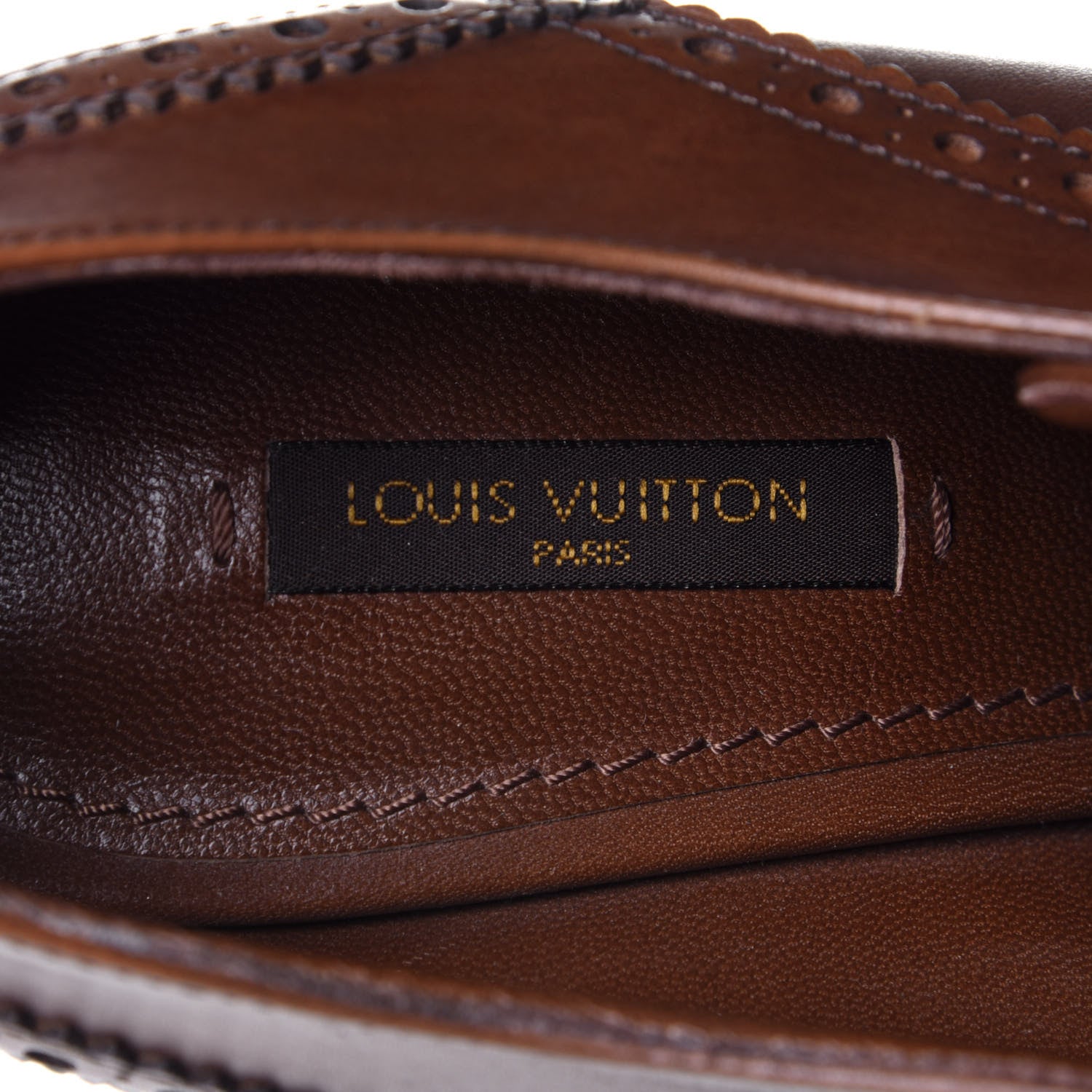 Louis Vuitton Calfskin Lace Up Pumps 39 Brown 9 of 10
