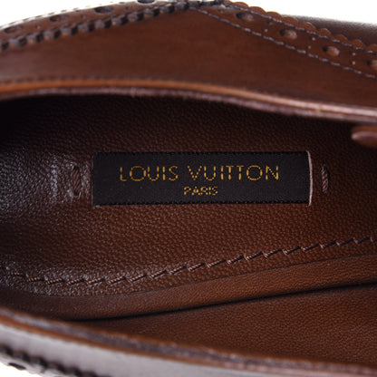 Louis Vuitton Calfskin Lace Up Pumps 39 Brown 9 of 10