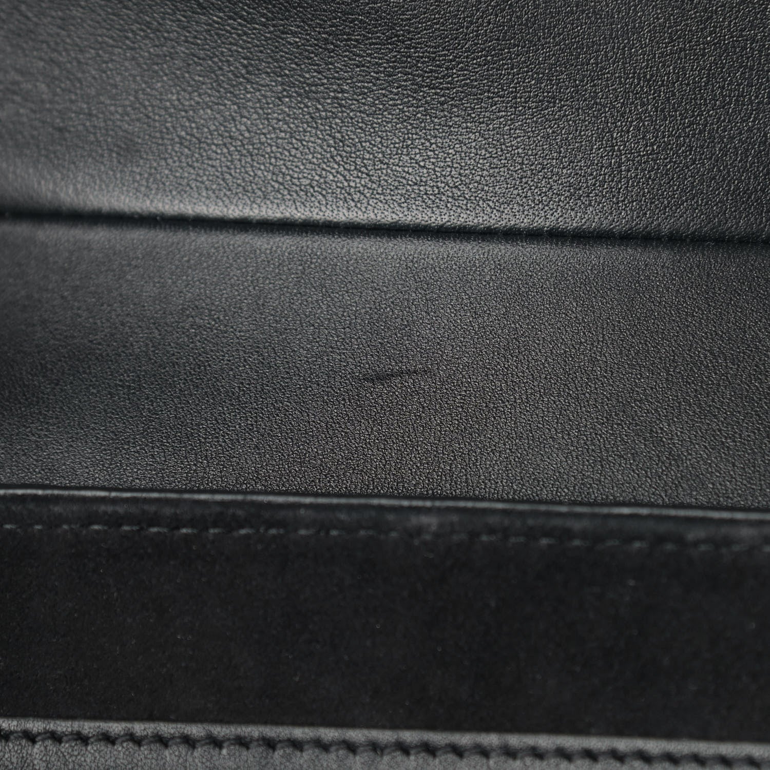 Christian Dior Calfskin Embossed Oblique Saddle Bag Black 10 of 12