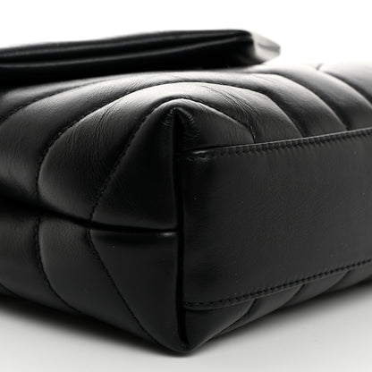 Saint Laurent Calfskin Y Quilted Monogram Toy Loulou Crossbody Bag Black 10 of 11