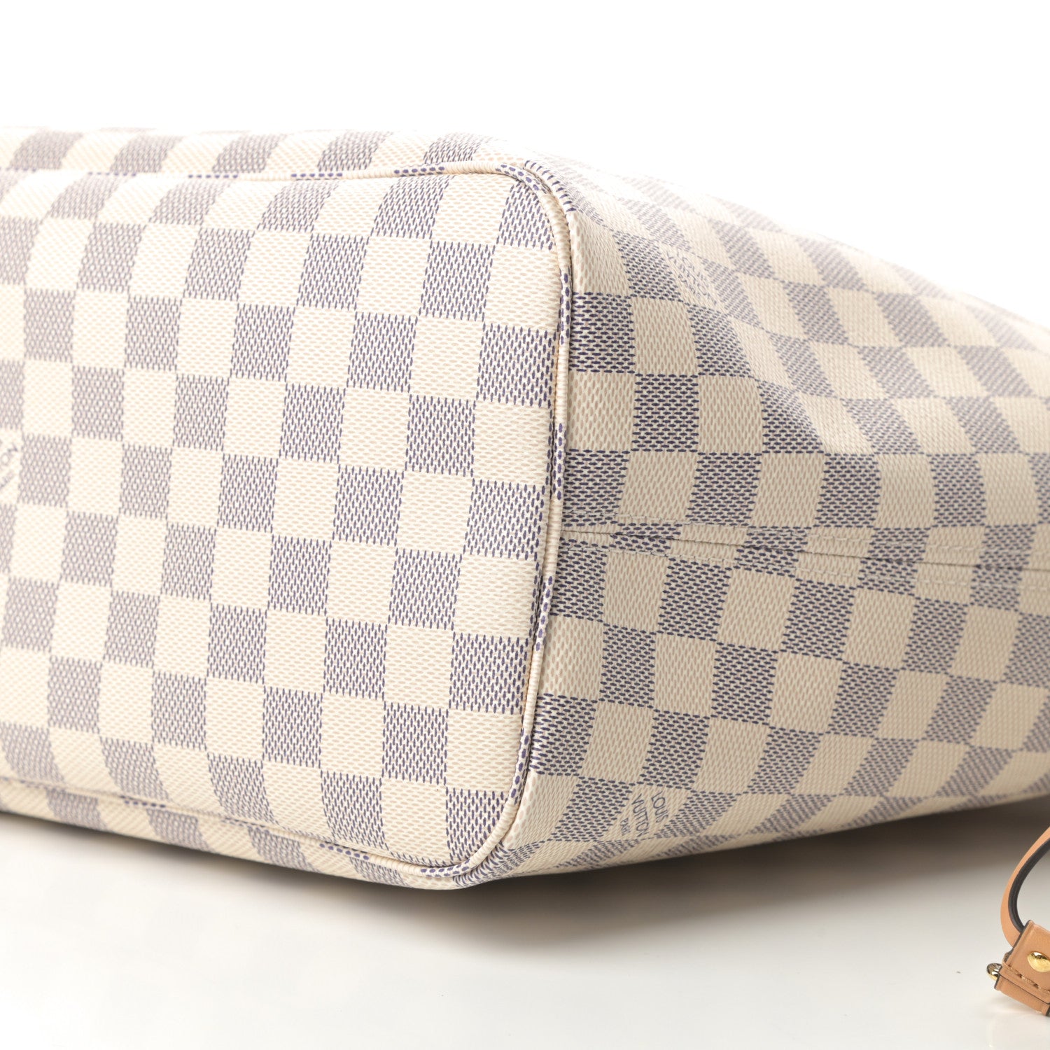 Louis Vuitton Damier Azur Braided Neverfull MM Pink 10 of 10