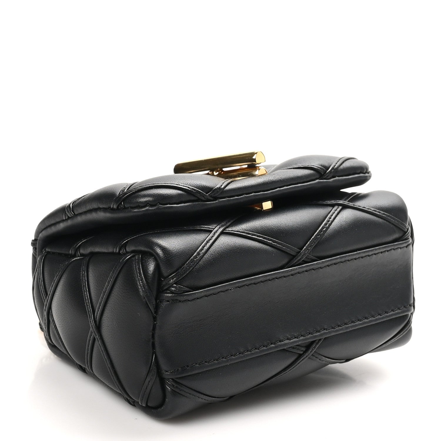 Louis Vuitton Lambskin Malletage Pico GO-14 Black 1741479