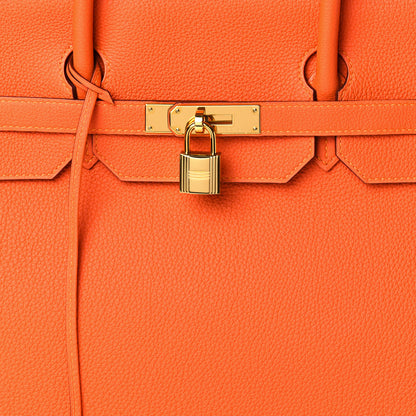 Hermes Togo Birkin 40 Orange Poppy 8 of 10