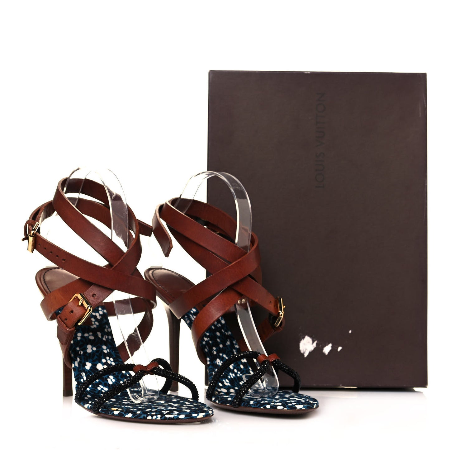 Calfskin Flower Fields Sandal 39