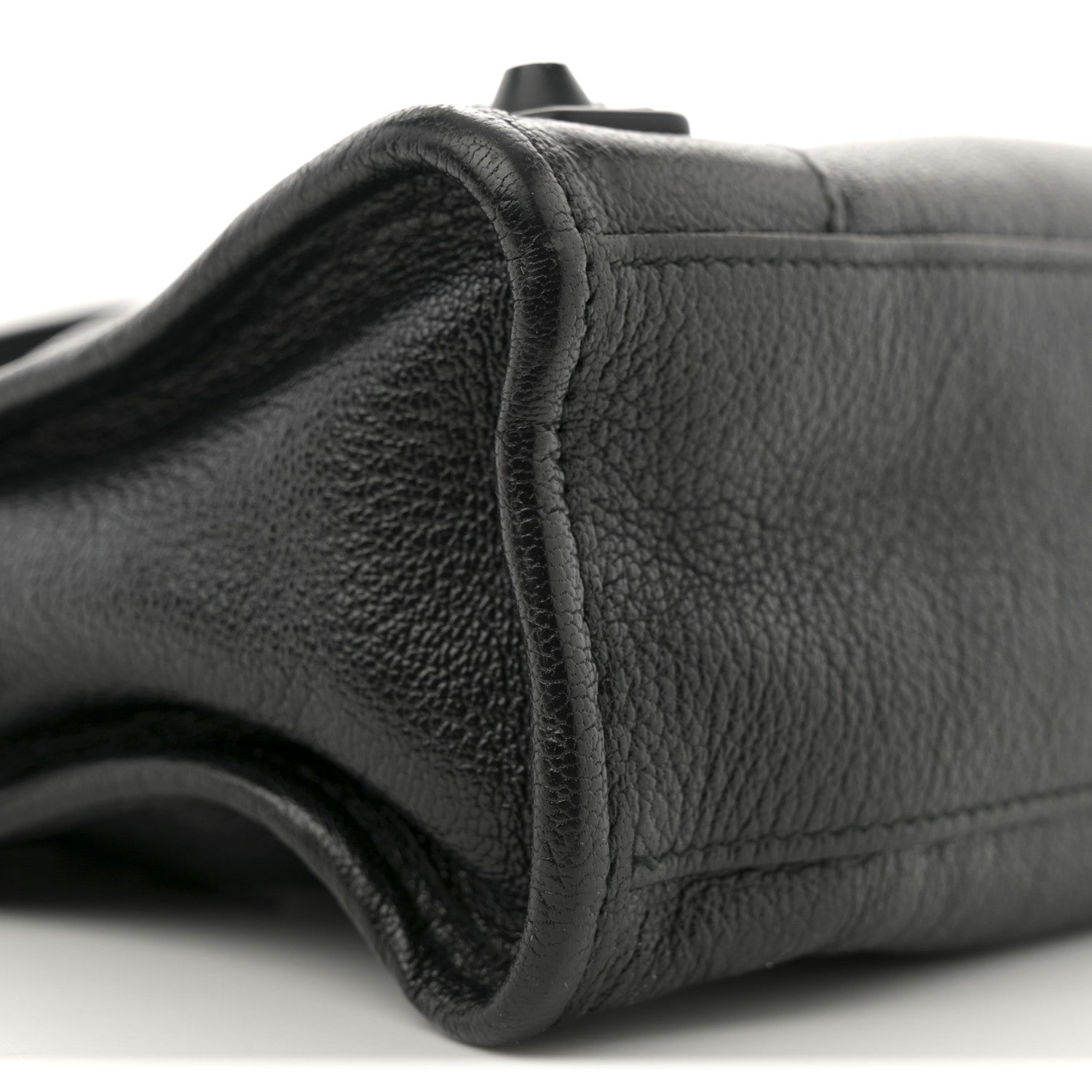 Balenciaga Shiny Goatskin Matte Black Metallic Edge Hardware Mini City Black 10 of 12