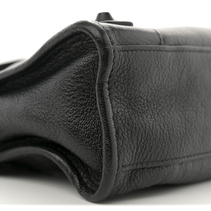 Balenciaga Shiny Goatskin Matte Black Metallic Edge Hardware Mini City Black 10 of 12