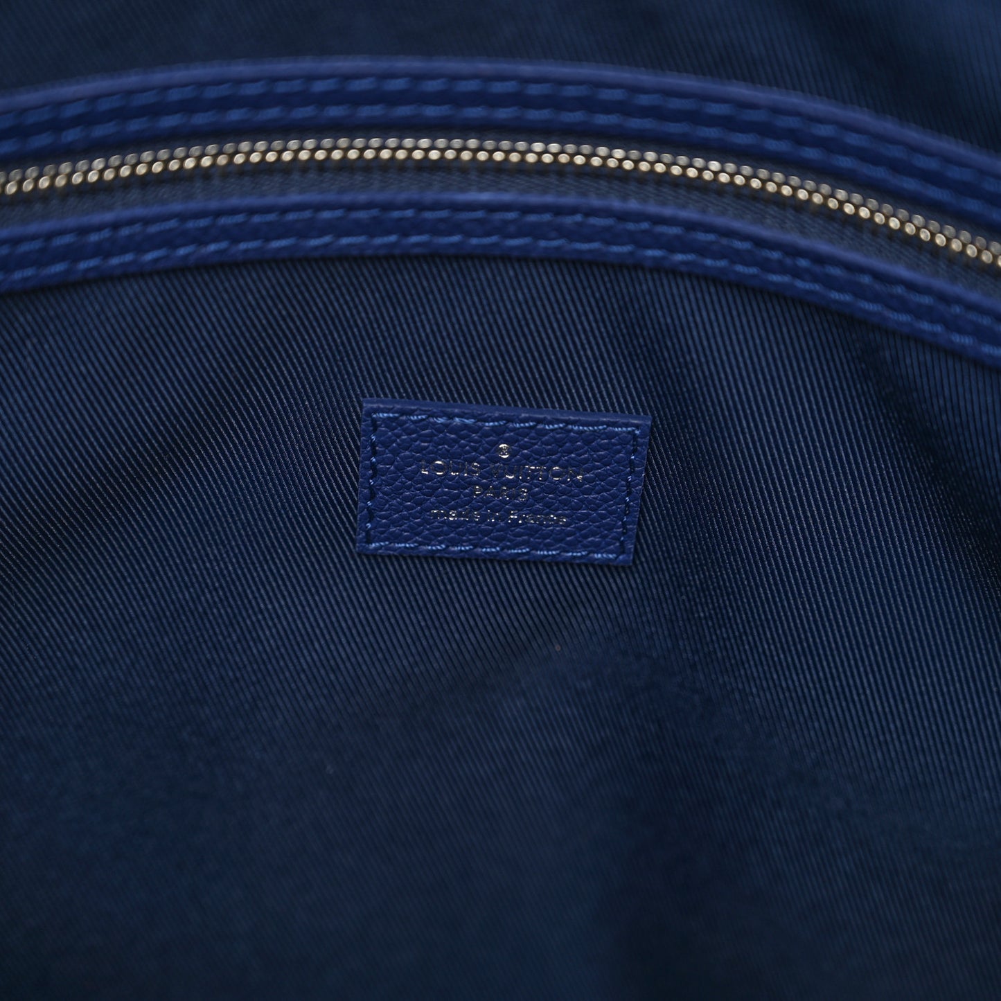 Cowhide Monogram Bandana Keepall Bandouliere 50 Blue