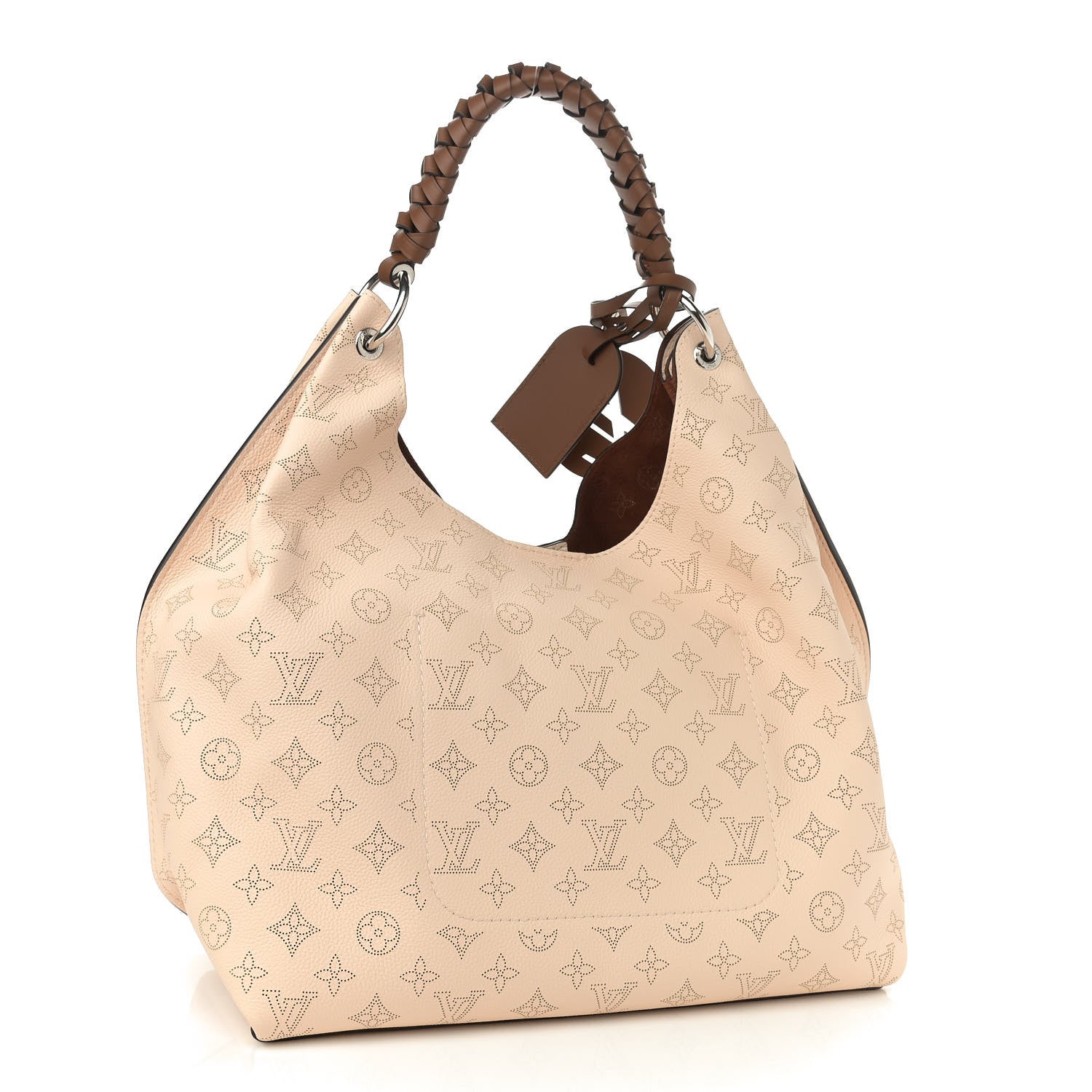 Louis Vuitton Mahina Carmel Hobo Creme 3 of 9