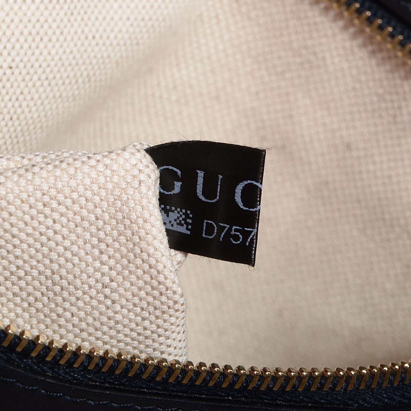 Monogram Vintage Web Medium Half Moon Hobo Navy