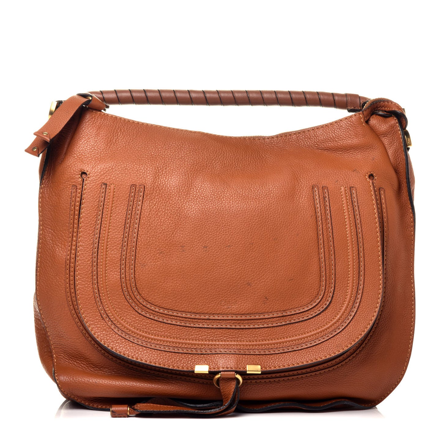 Calfskin Large Marcie Hobo Tan