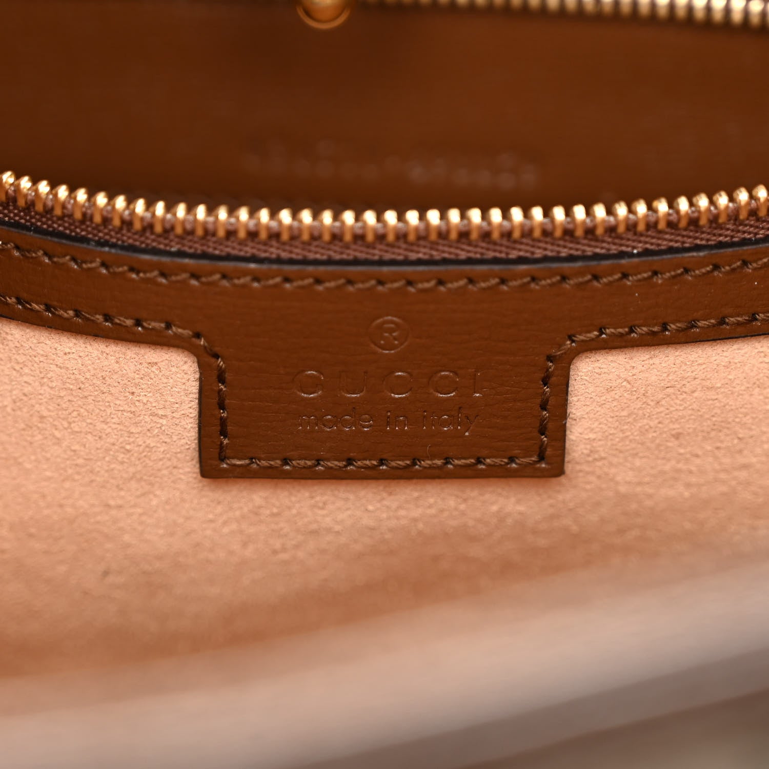Gucci GG Supreme Monogram Azalea Calfskin Web Medium Jackie 1961 Hobo Beige Ebony Brown Sugar 6 of 10