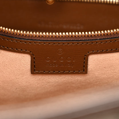 Gucci GG Supreme Monogram Azalea Calfskin Web Medium Jackie 1961 Hobo Beige Ebony Brown Sugar 6 of 10