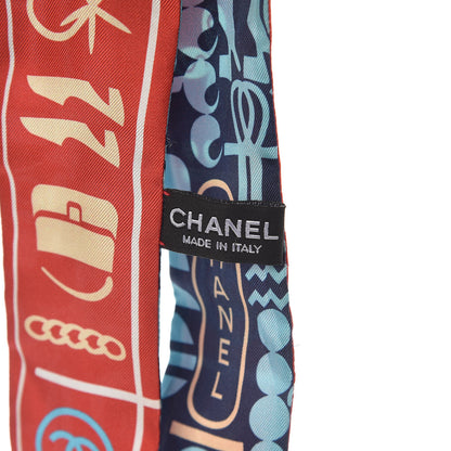 Chanel Silk CC Slim Bandeau Scarf Multicolor 4 of 4