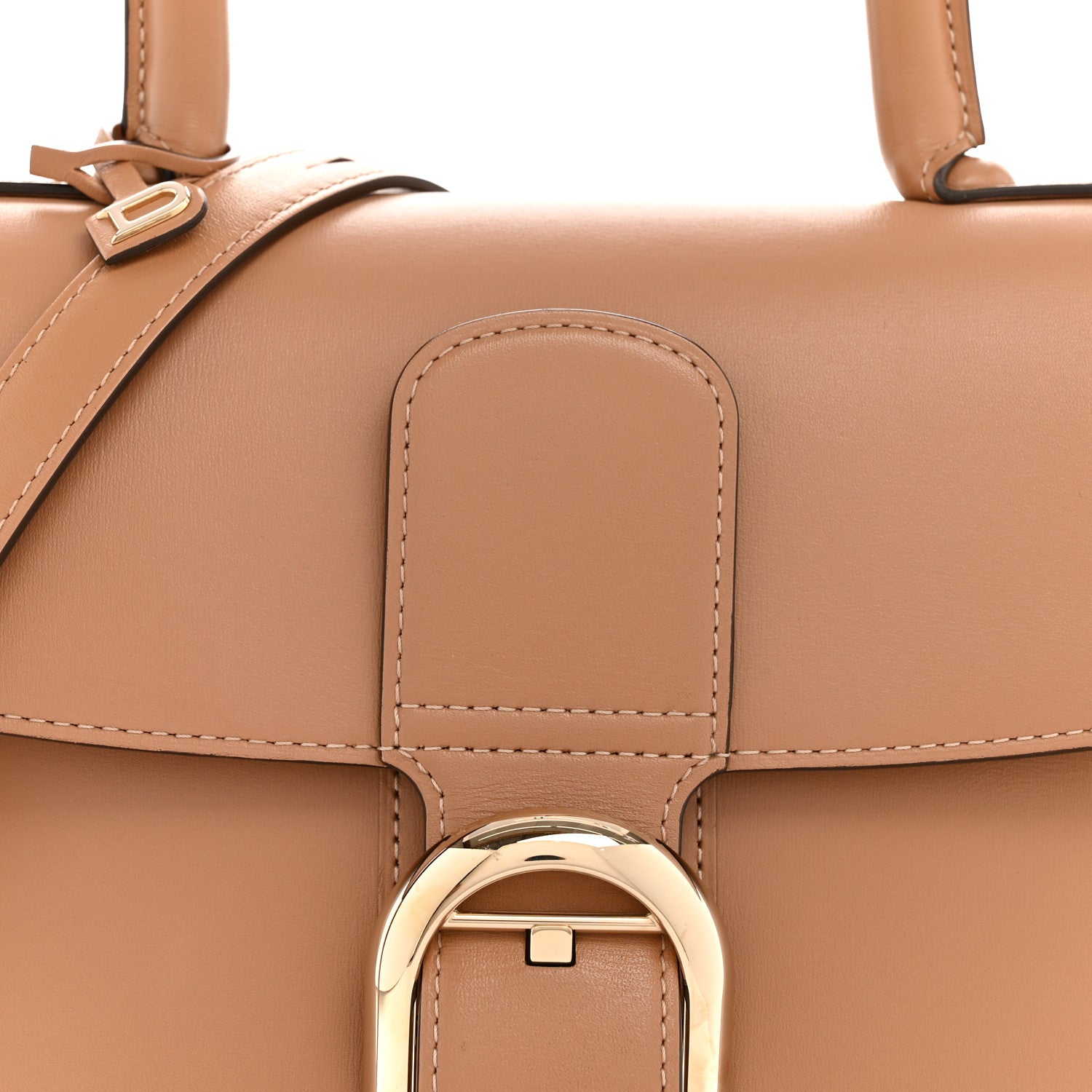 Delvaux Box Calfskin MM Brillant Satchel Vison 9 of 15