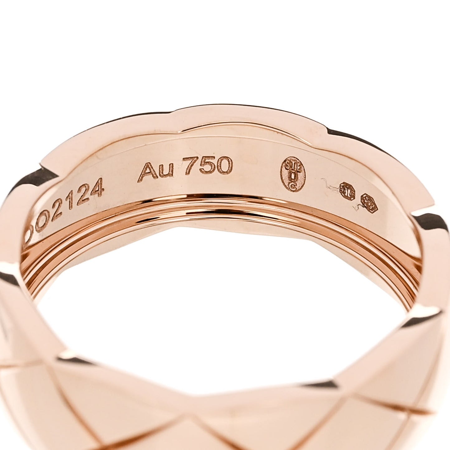 18K Beige Gold Small Coco Crush Ring 53 6.5