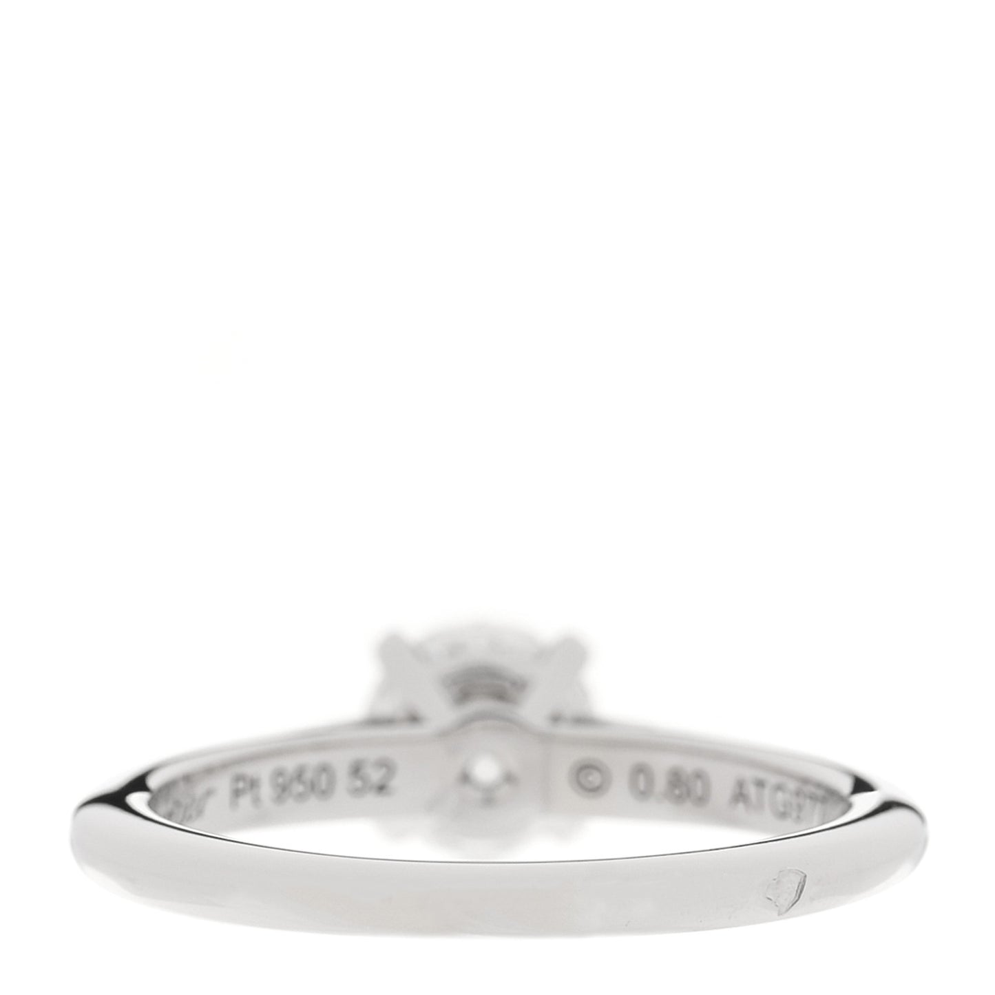 Platinum Diamond .80ct Solitaire 1895 Engagement Ring