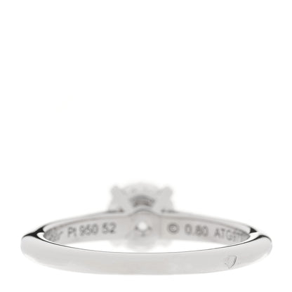 Cartier Platinum Diamond .80ct Solitaire 1895 Engagement Ring 3 of 6