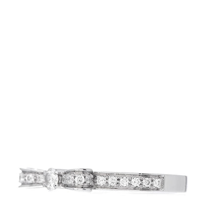 Chanel 18K White Gold Diamond Ruban Ring 51 5.75 3 of 5