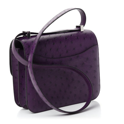 Hermes Ostrich Constance 24 Violine 3 of 11