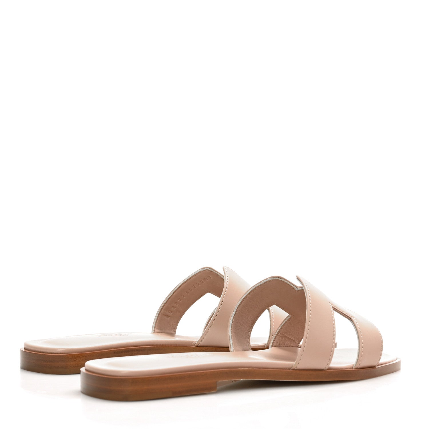 Hermes Box Calfskin Oran Sandals 35.5 Bois De Santal 4 of 9