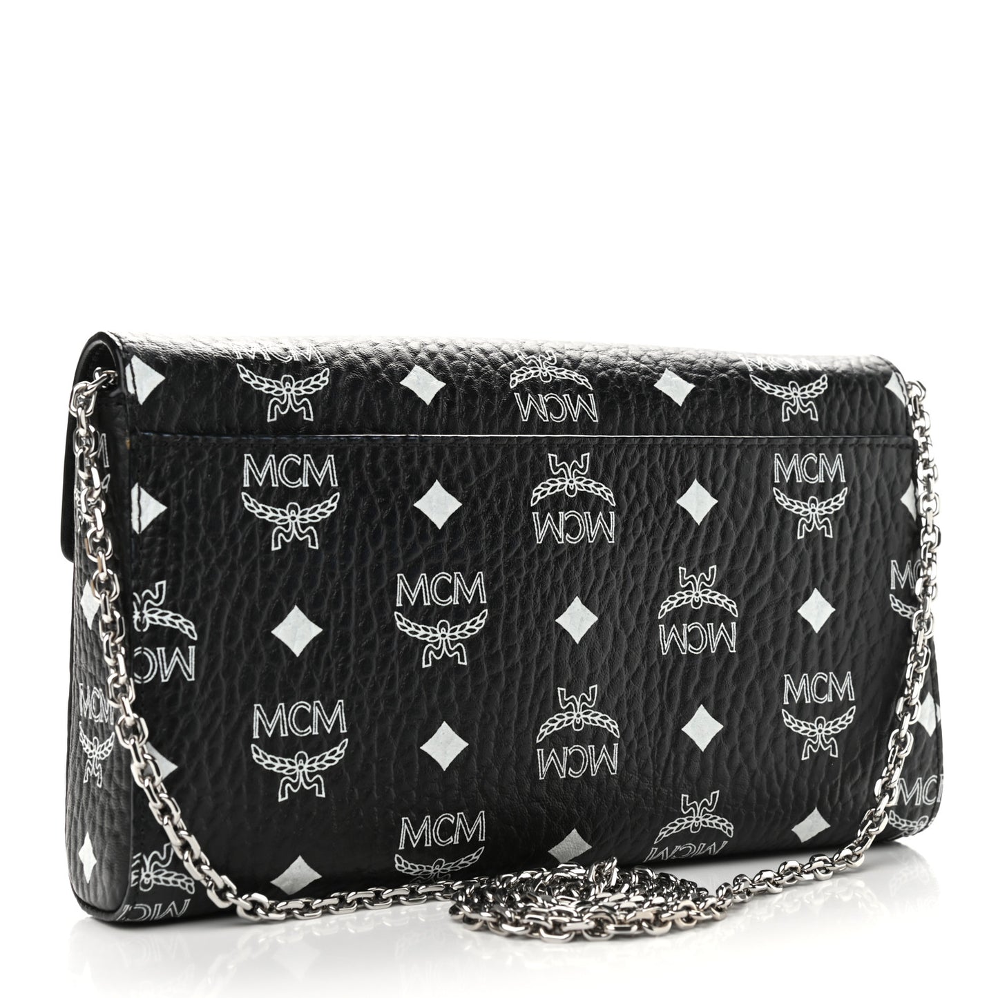 Visetos Monogram Medium Millie Crossbody Bag Black