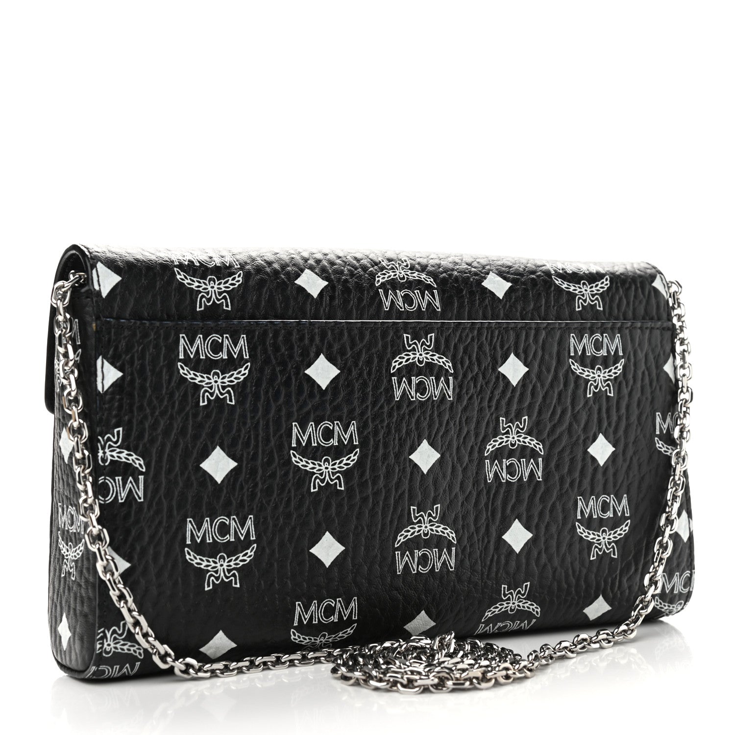 MCM Visetos Monogram Medium Millie Crossbody Bag Black 2 of 8
