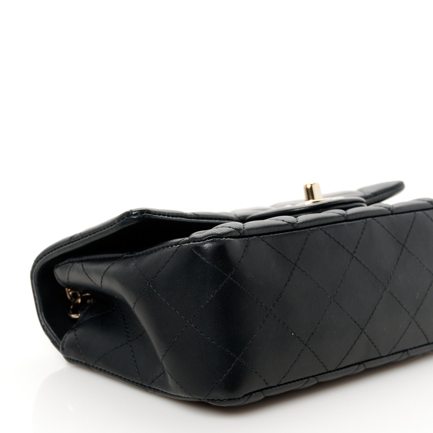 Chanel Lambskin Quilted Mini Rectangular Flap Black 10 of 11