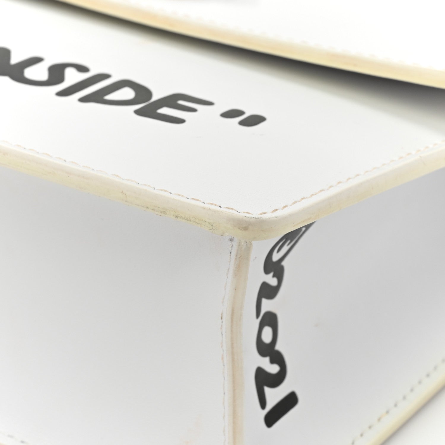 Off-White Calfskin Cash Jitney 1.0 Shoulder Bag White 14 of 18