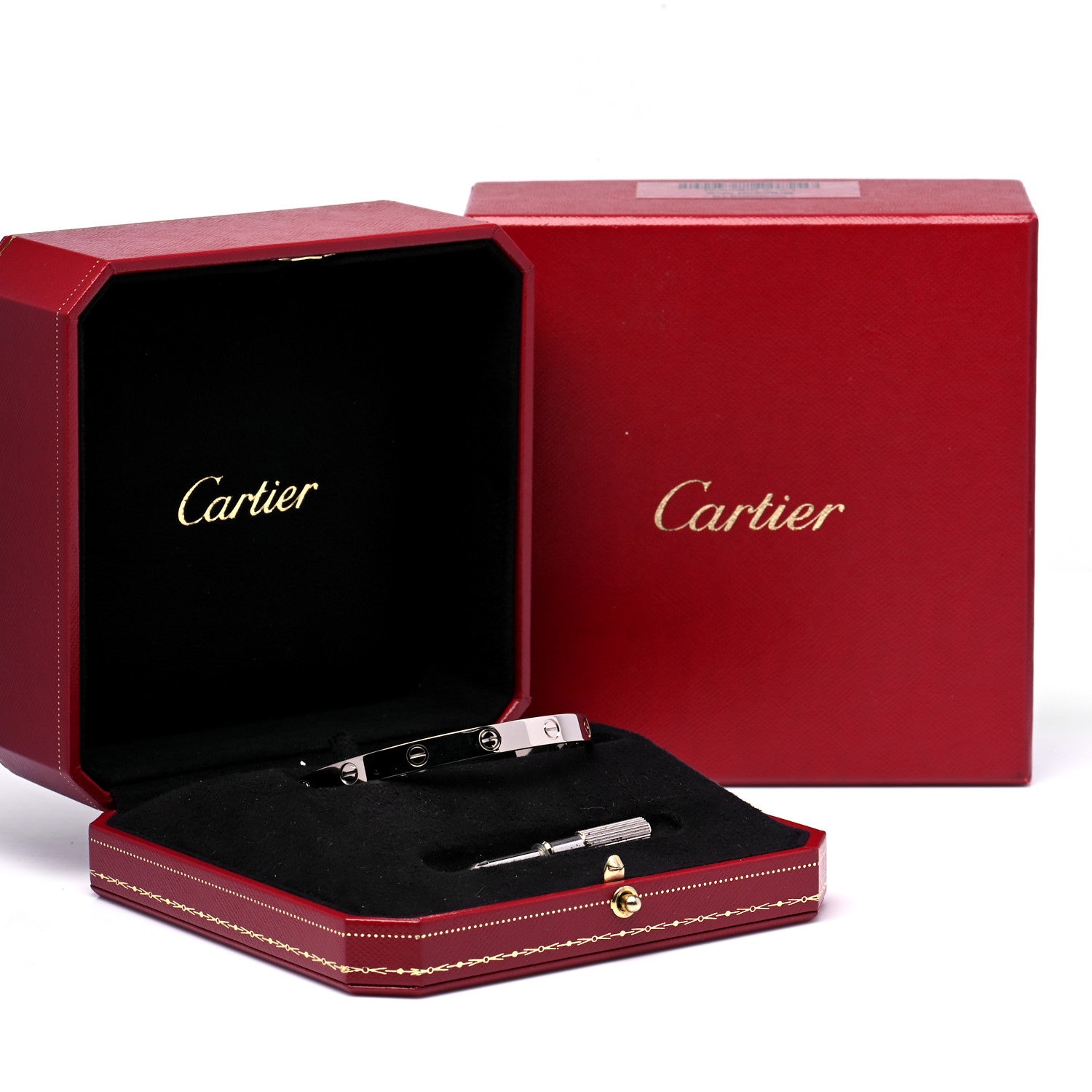 Cartier 18K White Gold LOVE Bracelet 18 8 of 8