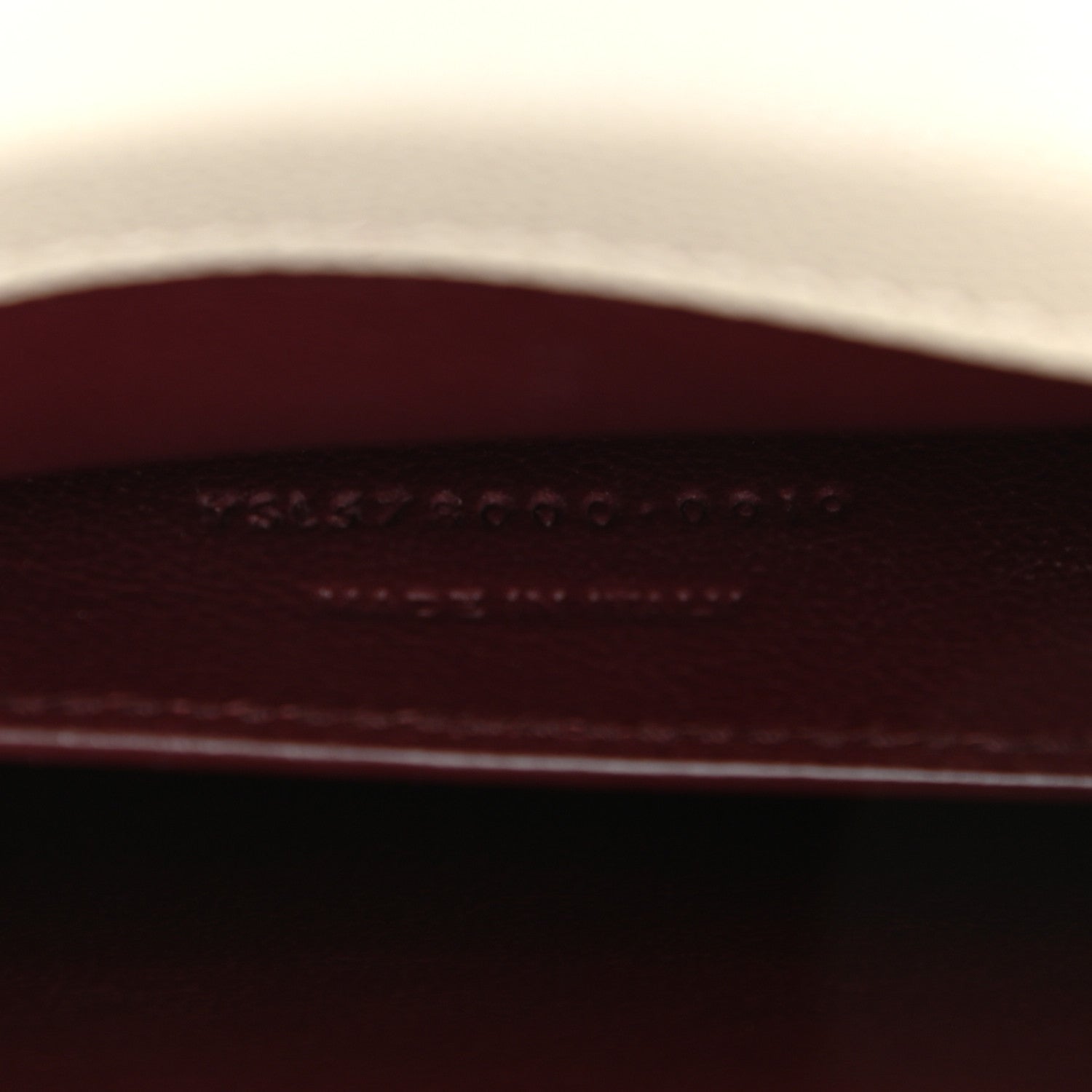 Saint Laurent Grain de Poudre Medium Classic Monogram Cassandra Top Handle Crema Soft Rouge Legion 7 of 10
