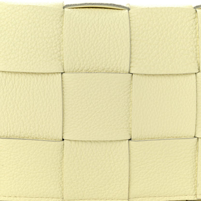Bottega Veneta Grained Calfskin Maxi Intrecciato Cassette Crossbody Bag Ice Cream 8 of 10