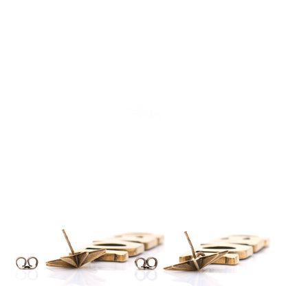 Gucci Gold Crystal Loved Single Earrings Multi 4 of 4