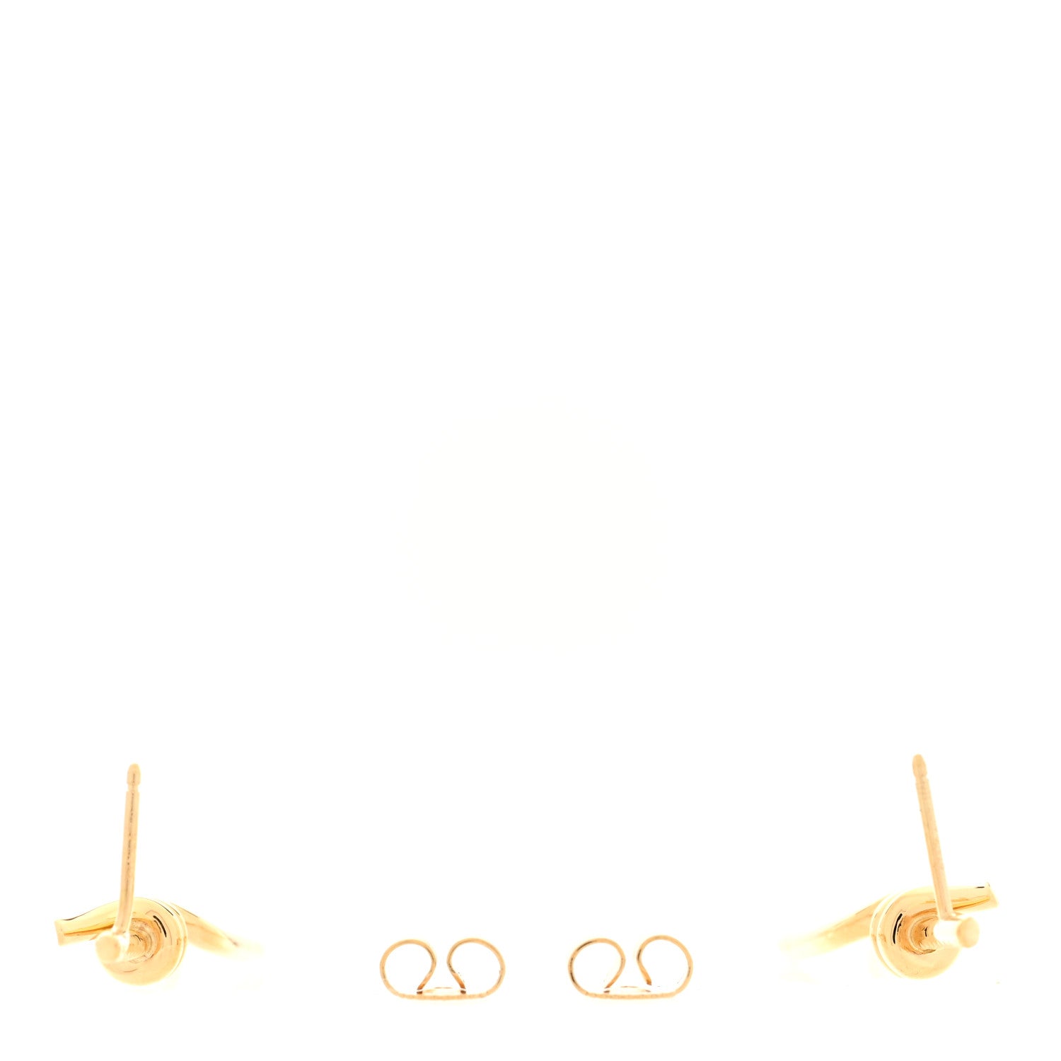 Tiffany 18K Yellow Gold Diamond Tiffany Knot Drop Earrings 3 of 5