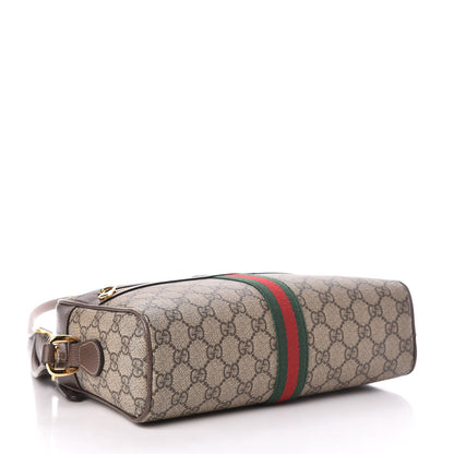 Gucci GG Supreme Monogram Web Small Ophidia Shoulder Bag Brown 4 of 11
