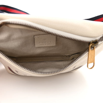 Gucci Grained Calfskin Small Logo Belt Bag White 5 of 11