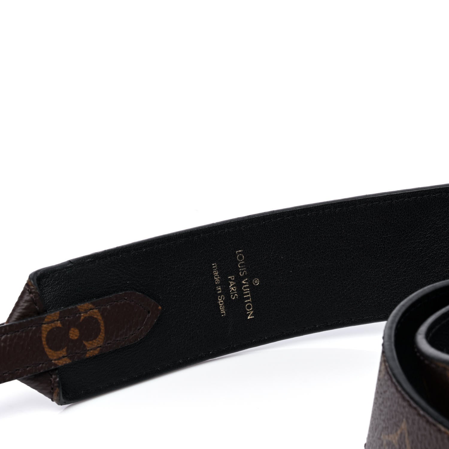 Louis Vuitton Monogram Bandouliere Shoulder Strap Black 4 of 5