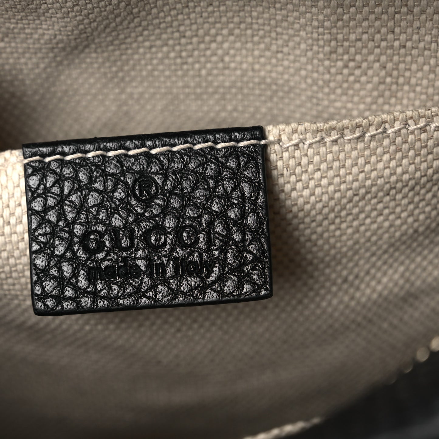 Pebbled Calfskin Small Soho Disco Bag Black
